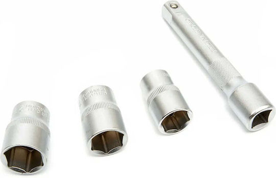HBM Machines Δυναμόκλειδο Καρέ 1/2" Ροπής 28-210 Nm με Μήκος 12.5εκ.