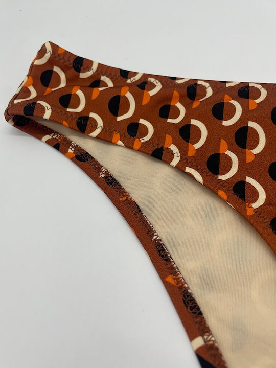 Bikini Slip Brown-terracotta