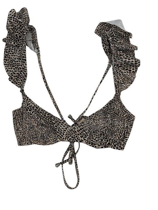 Bikini Sutien Animal Print Brown