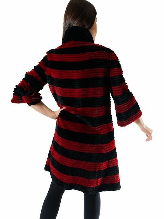 Women's Long Fur Red