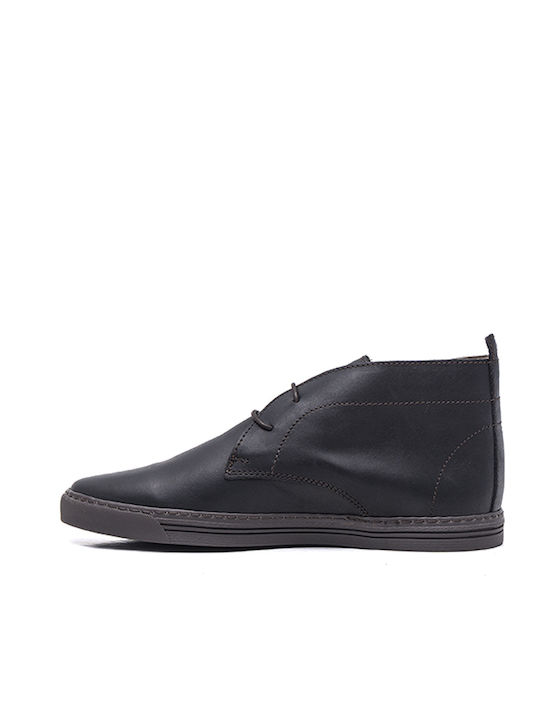 Leather Black Men's Boots