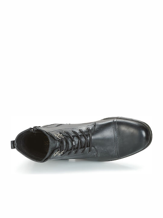 Ribelle Leder Schwarz Stiefel