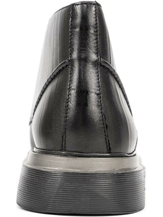 Leather Black Men's Boots