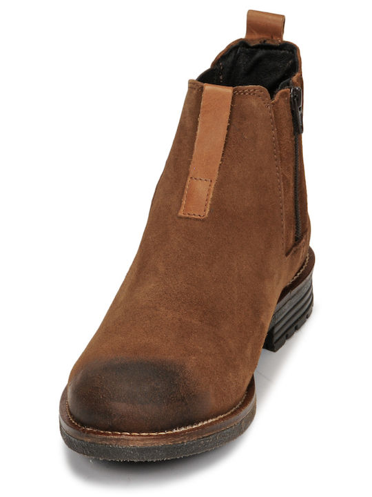 New002 Leder Braun Chelsea Stiefeletten