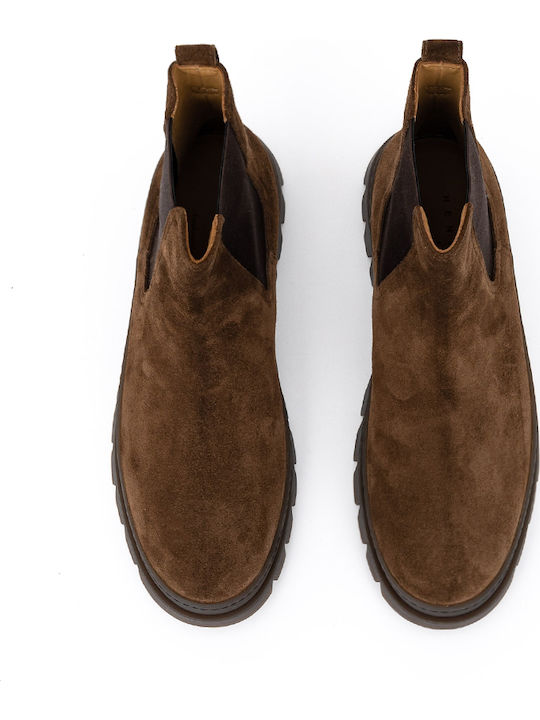 Wildleder Braun Chelsea Stiefeletten
