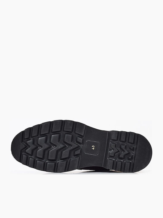 Piele Tabac maro Ghete barbati