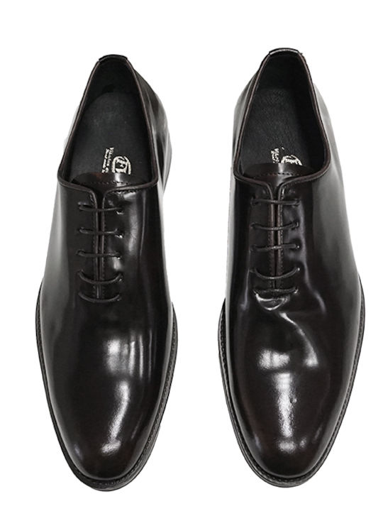 Vikato Men's Leather Dress Shoes Burgundy