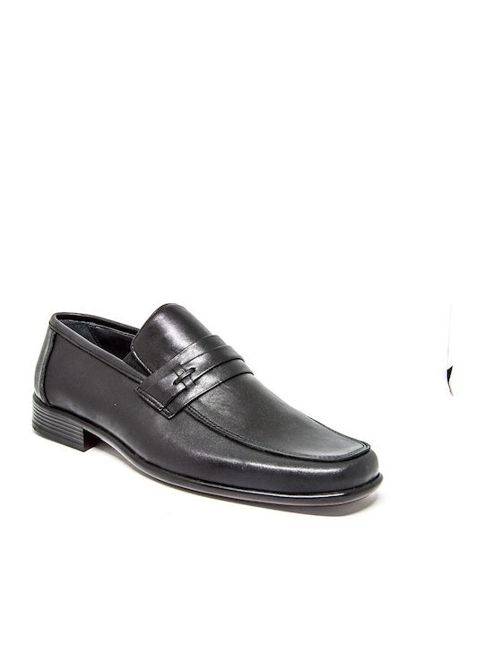 Δερμάτινα Ανδρικά Loafers σε Μαύρο Χρώμα