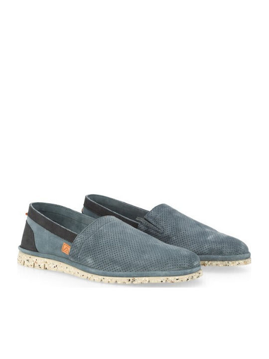 Amber Suede Ανδρικά Μοκασίνια σε Μπλε Χρώμα