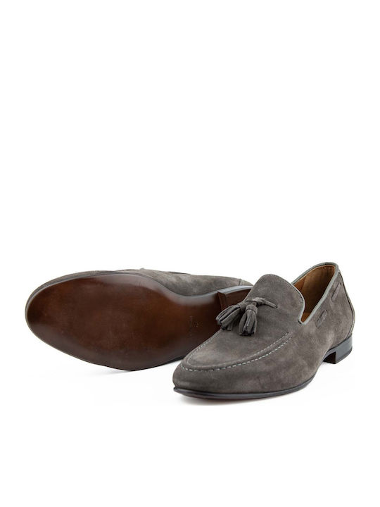 Men's Leather Loafers Gray