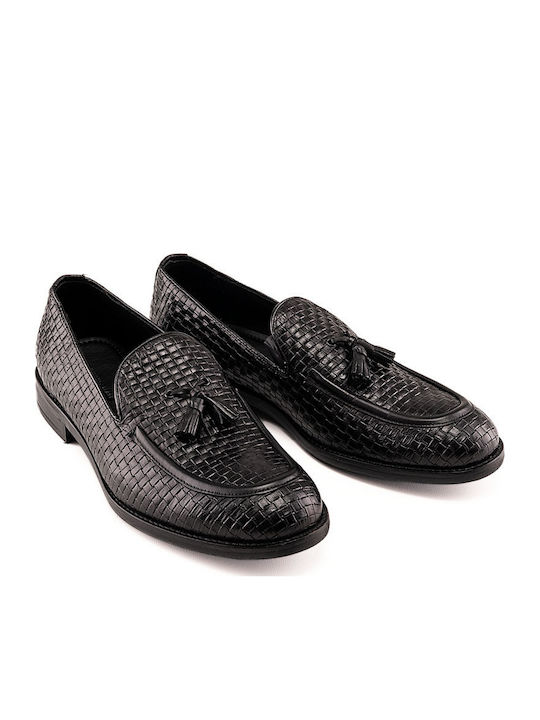 Infinity Blck Men's Moccasins Black