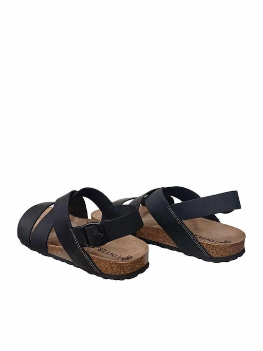 Herrensandalen in Schwarz Farbe