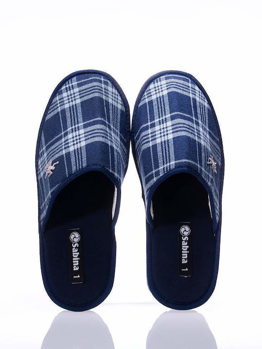 Sabina Men's Printed Slippers Blue