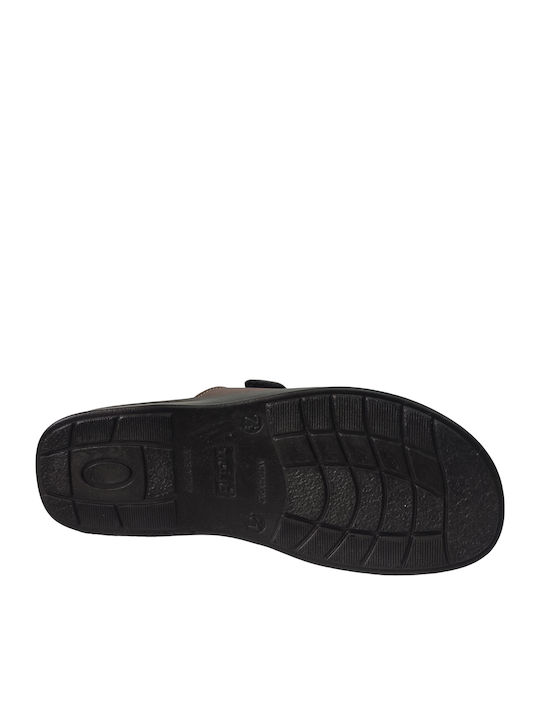 Leder Herren Hausschuhe Braun
