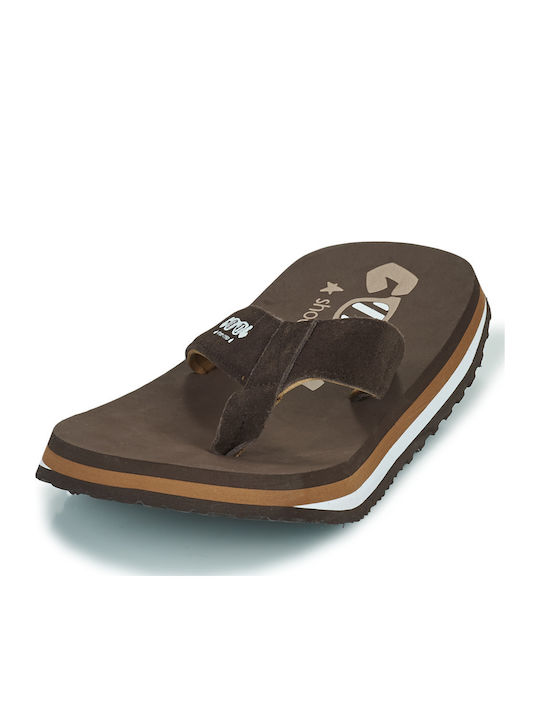 Herren Flip Flops Braun
