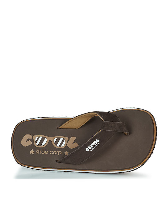 Herren Flip Flops Braun