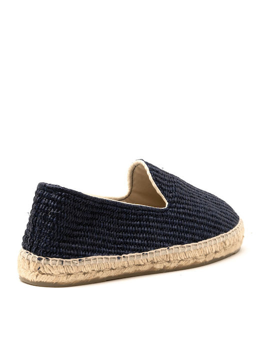 Stoff Herren Espadrilles in Blau Farbe