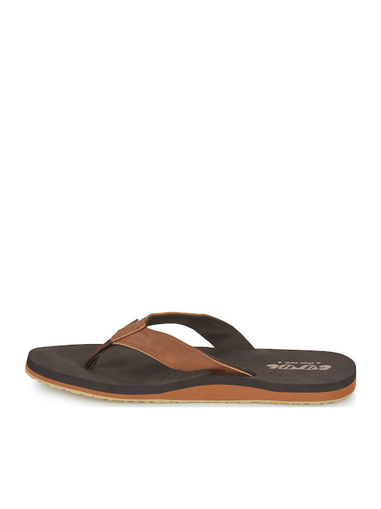 Herren Flip Flops Braun