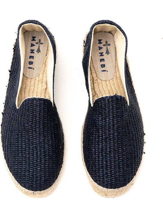 Stoff Herren Espadrilles in Blau Farbe