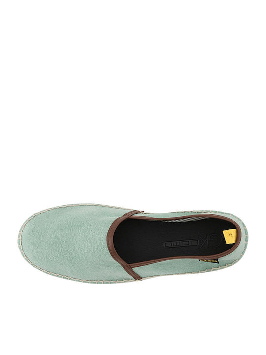 Fabric Men's Espadrilles in Green Color