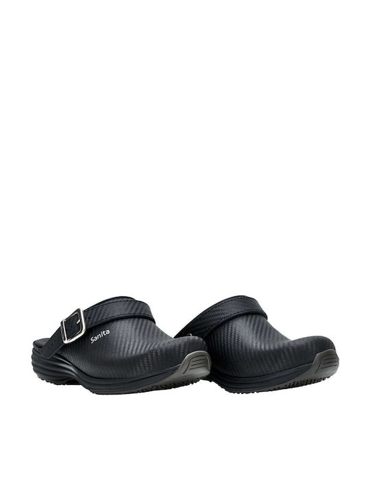 Sanita Femei Sabot Negre