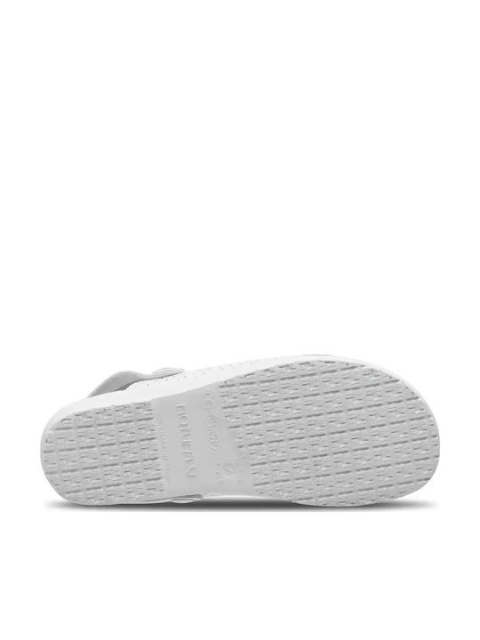 Feliz Caminar Leder Anatomisch Clogs Weiß