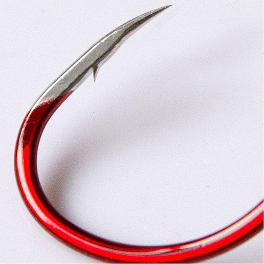 Carlige de Pescuit Bkk Octopus Beak Roșu 3/0 50 Bucăți