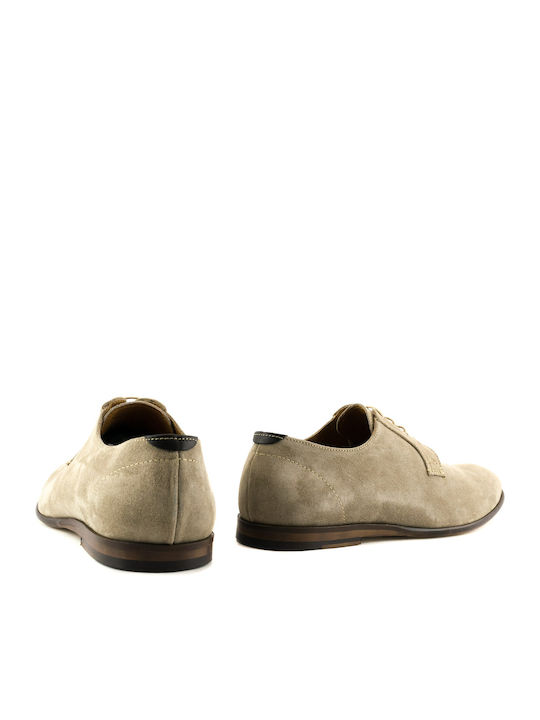 Men's Leather Casual Shoes Beige