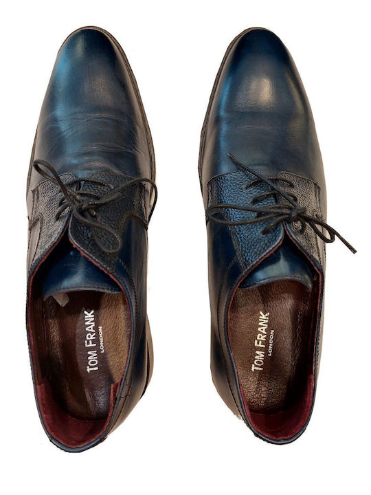 Leder Herren Freizeitschuhe Blau
