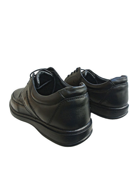 Αntonello Leder Herren Freizeitschuhe Anatomisch Schwarz