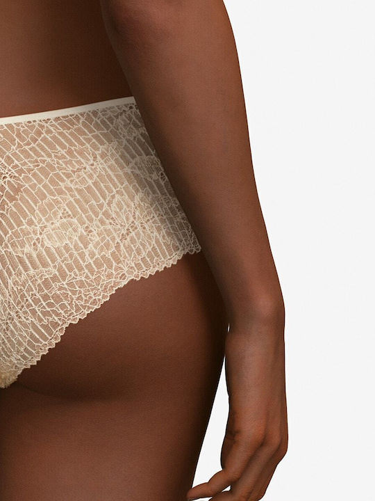 High-waisted Women's Boxer with Lace White