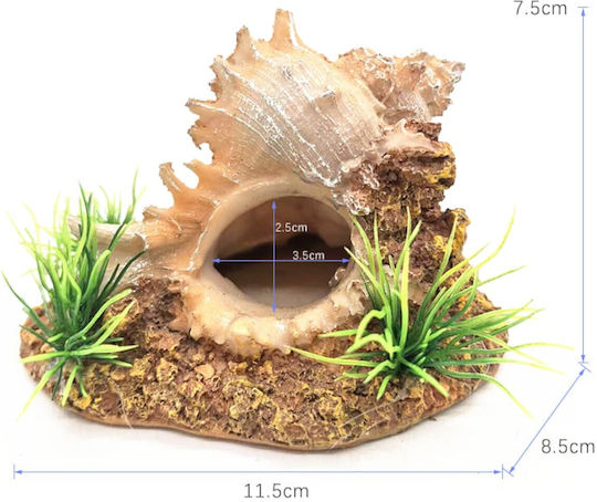 Epigasos Aquarium Decoration Shell 11.5*8.5*7.5cm