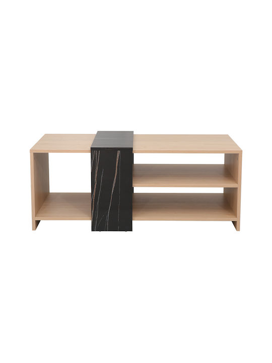 Cozeto Rechteckiges Zentral Kaffeetisch aus Massivholz Natürliche M100xL53xH41.5cm