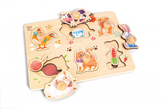 Дървено Детски Пъзел Farm 6бр Hape