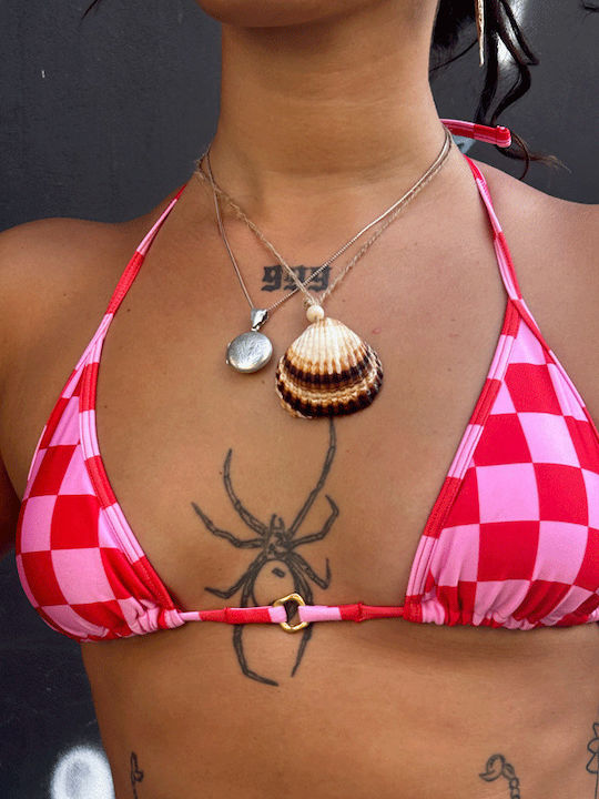 Bikini Τριγωνάκι Pink / Red