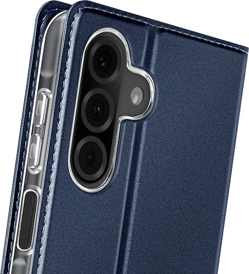 Dux Ducis Handyhülle Samsung Galaxy A26 Satin-Effekt Kartenhalter Videohalter Dunkelblau