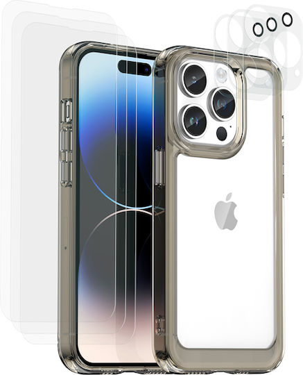 Eko Калъф за Мобилен Телефон iPhone 14 Pro 6 Windows Прозрачен Черен