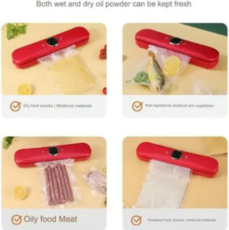 Andowl Q-z300 Vacuum Sealer Food 10 Bags White