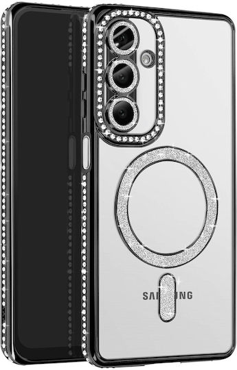 Avizar Diamond Case Samsung Galaxy A26 Magsafe Outline Strass Black