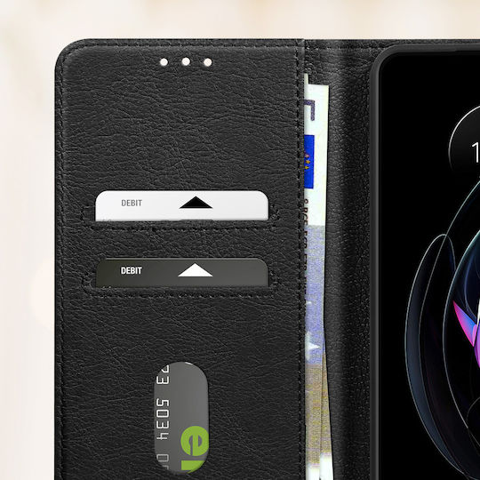 Avizar Case Motorola Edge 20 Lite Clamshell Wallet Video Holder Black