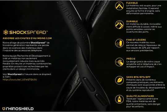 Rhinoshield Solidsuit Case Galaxy A54 5g Ultra Resistant Flexible Black