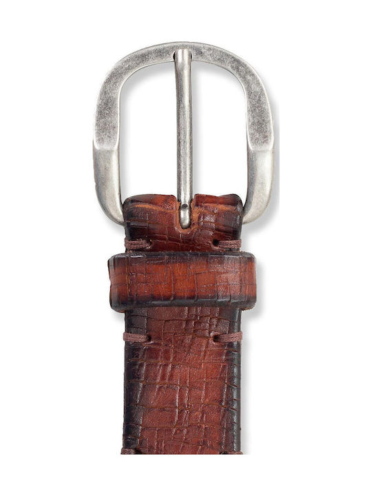 Herren Gürtel Leder Tabac Braun