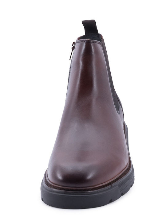 Leather Brown Men's Boots