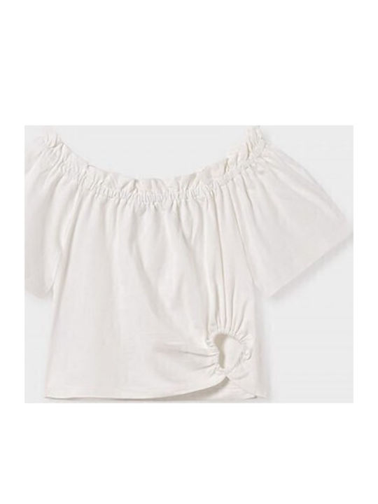 Kids' Shirt Short Sleeve Ecru