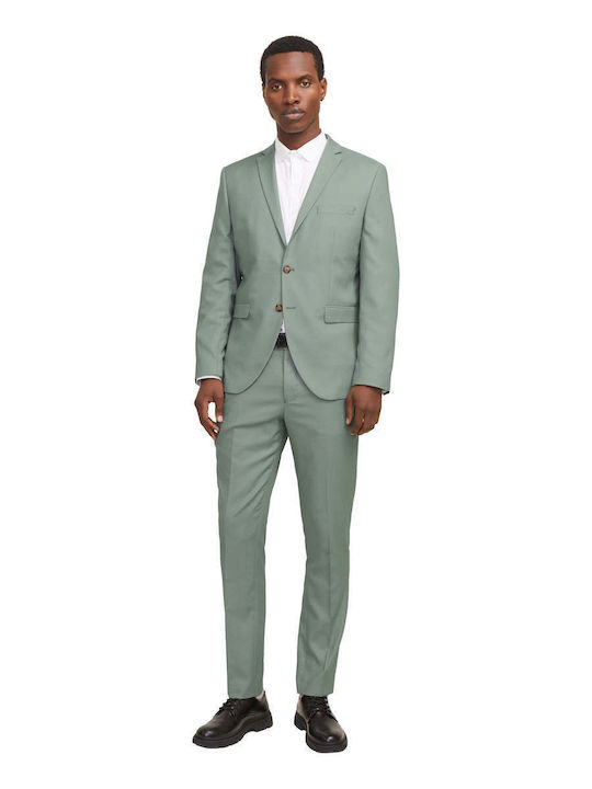 Men's Winter Suit Jacket Slim Fit Sky Blue