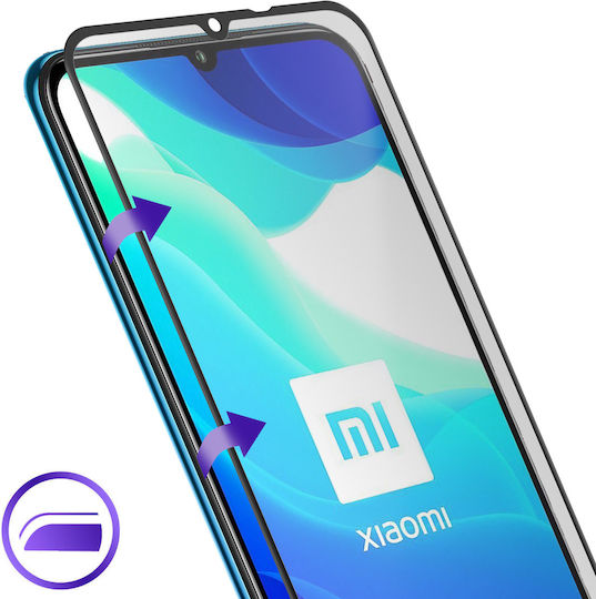 Защитен Екран Xiaomi Mi 10 Lite Akashi Закалено Стъкло Контур Черен