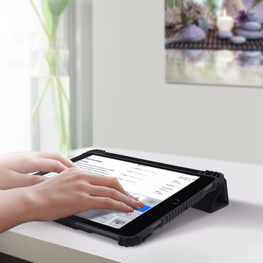 Akashi Tablet Hülle Support Video Tastatur Apple iPad 2021 2020 2019 10,2 Schwarz
