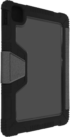 Akashi Tablet Hülle Support Video Tastatur Apple iPad 2021 2020 2019 10,2 Schwarz