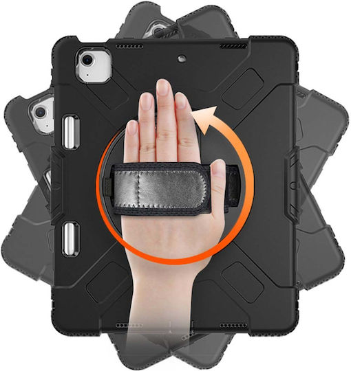 Eiger Hülle iPad Air 13" Pro 12,9" Verstärkt 3m 360° Rotierende Griff Schwarz