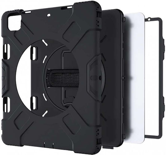 Eiger Hülle iPad Air 13" Pro 12,9" Verstärkt 3m 360° Rotierende Griff Schwarz